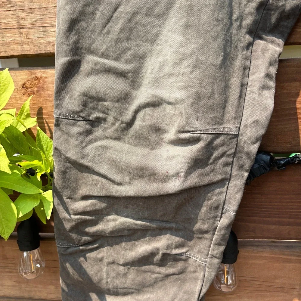 Kuhl Law Lined Pants Mens 35x32 Brown Good Flannel Lined Canvas Workwear